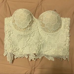 White Corset Bustier - Medium